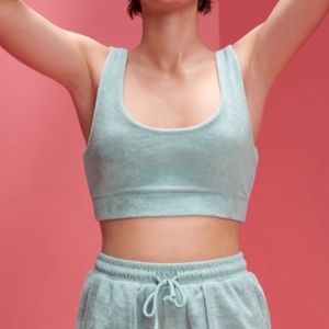Zara terry cropped tank top size small
